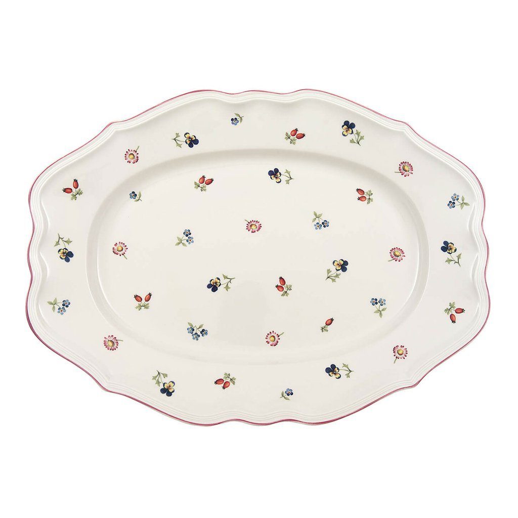 cm, ovale Porzellan, 37 Villeroy Fleur & Petite Servierplatte (1-tlg) Boch Platte