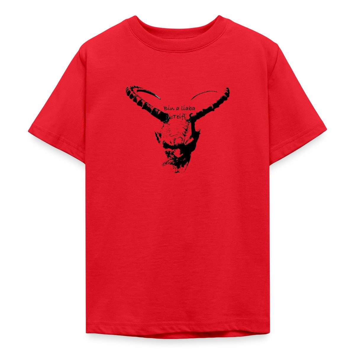 T-Shirt Krampus Bin A Liaba Teifl Teenager T-Shirt