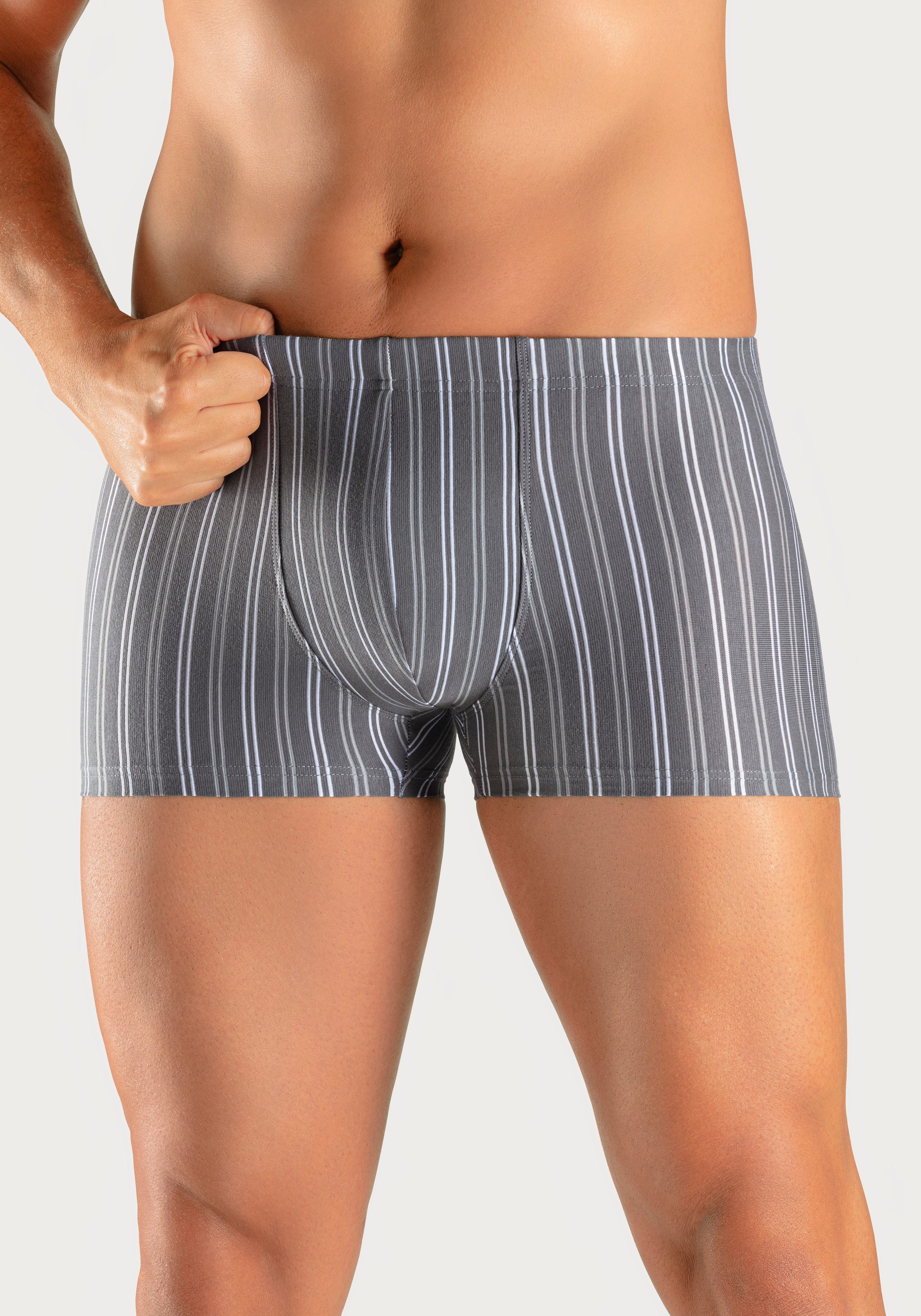 le jogger® Boxer Boxershorts für Herren (Packung, 3-St) mit garngefärbten Streifen – Bild 3 von 5