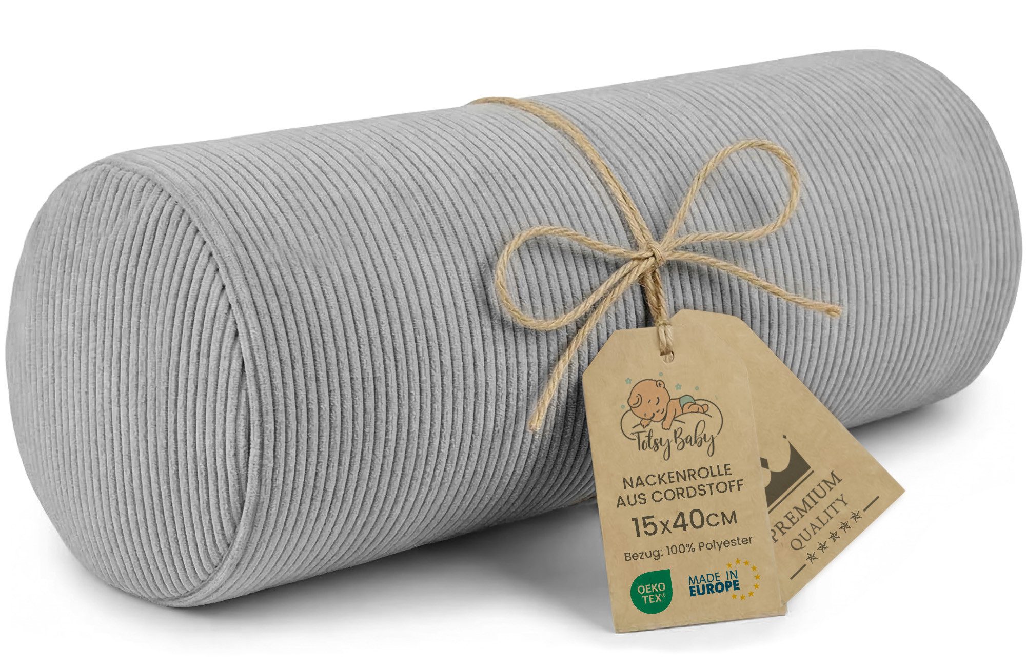 Amazinggirl Nackenrollen Nackenrolle mit Bezug Yoga Bolster Knierolle Kissenrolle