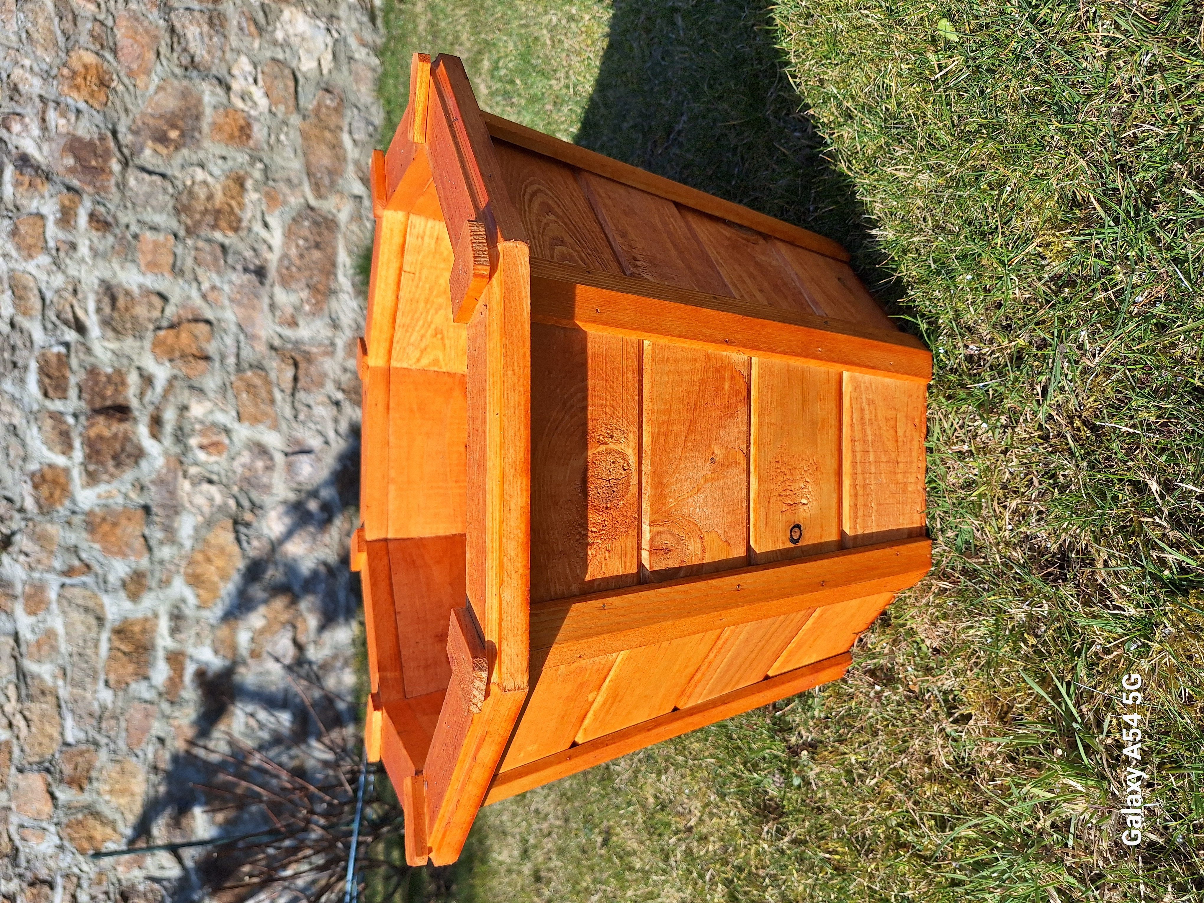 Thumbnail - Holzdekoladen Pflanzkübel Pflanzkübel Blumenkübel Pflanzgefäß aus Holz 6 eckig Typ 2