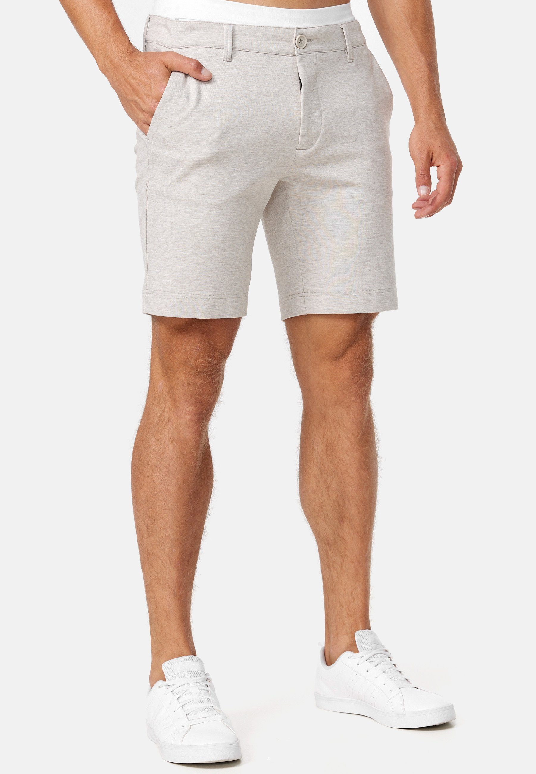 Indicode Chinoshorts Herren Aalborg Chino Shorts Herrenshorts aus Viscose-Strecht