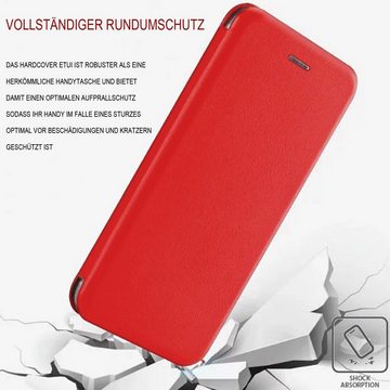 Numerva Handyhülle Hard Cover Etui für Xiaomi Redmi 8, Flip Cover Schutz Hülle Tasche