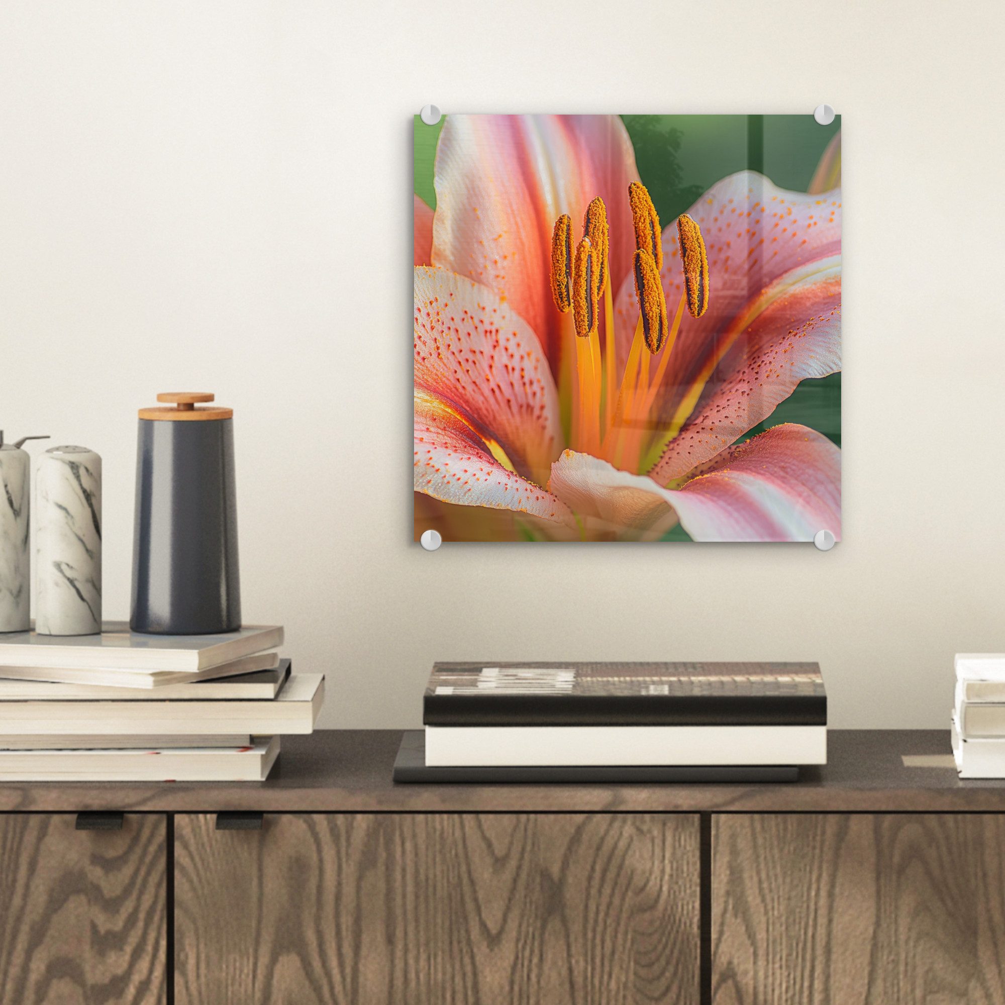 MuchoWow Acrylglasbild Lilie - Nahaufnahme - günstig online kaufen
