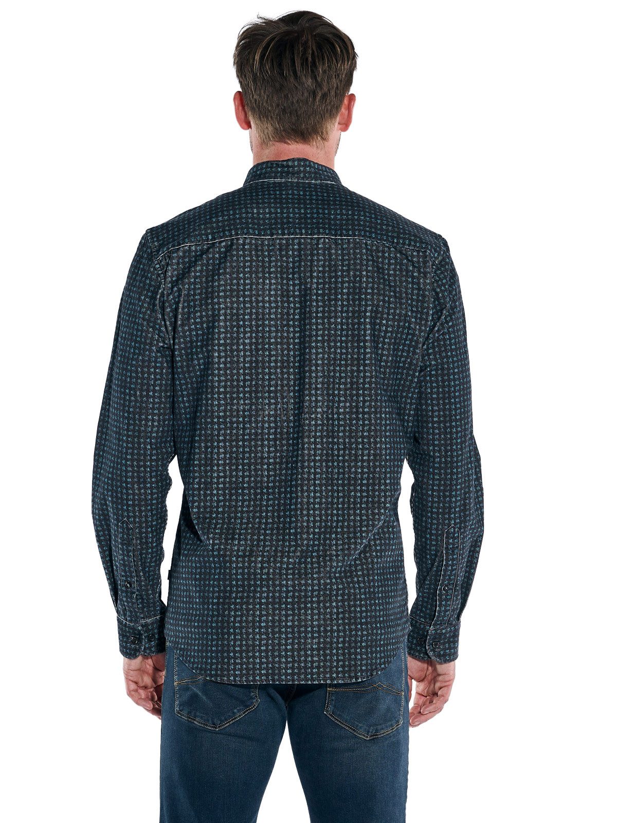 Engbers Langarmhemd engbers Herren Hemd langarm, Petrolgruen günstig online kaufen