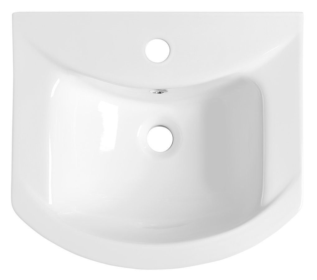 Aqualine Waschtisch ZERO 45 Keramik-Waschtisch 45,5x40cm, weiß, Aqualine-6045