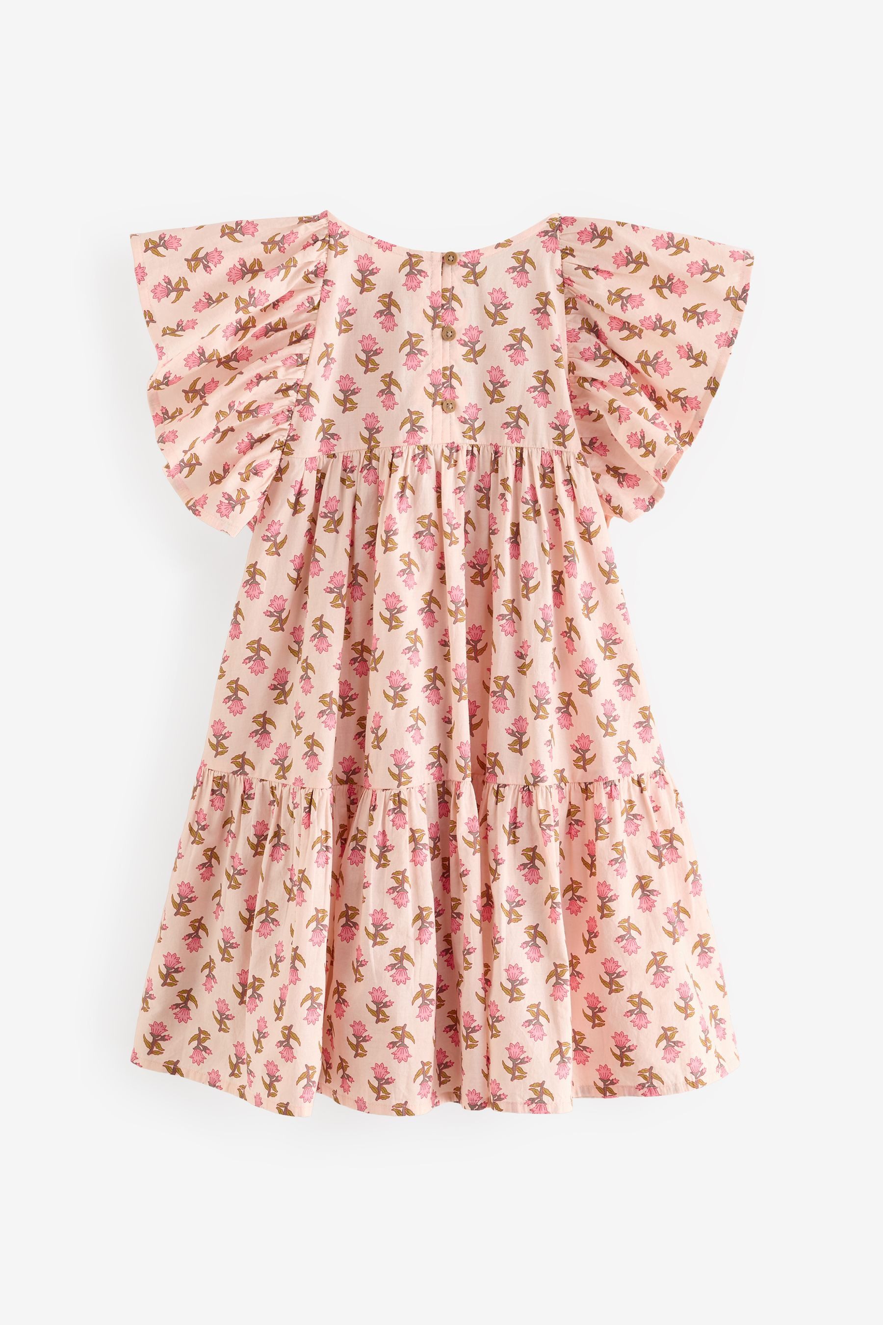 Next Partykleid Bedrucktes Rüschenkleid aus 100 % günstig online kaufen