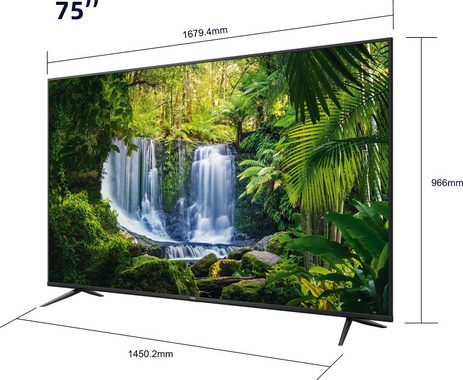 TCL 75P616X1 LED-Fernseher (189 cm/75 Zoll, 4K Ultra HD, Smart-TV, Android 9.0 Betriebssystem)