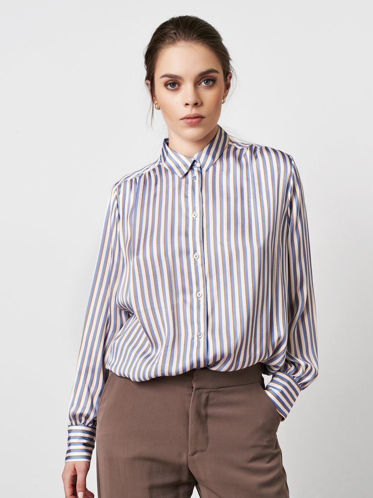 DESOTO Klassische Bluse Lena mit Volumenärmel