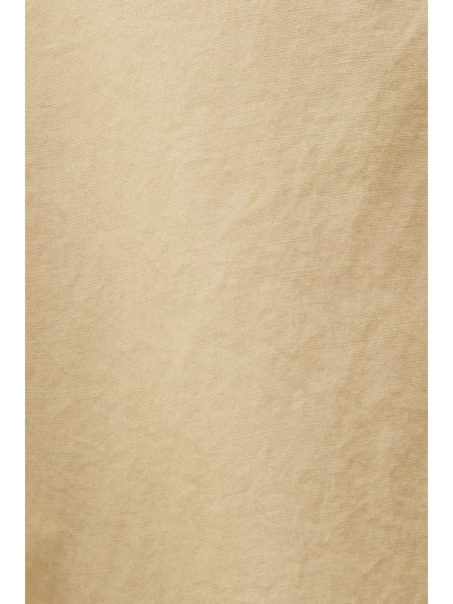 Esprit Baumwolle aus Minirock Minirock 100 Webstoff, SAND %