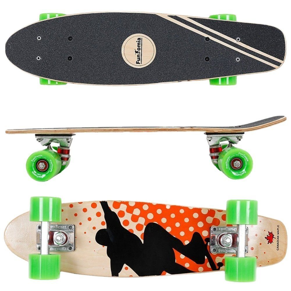 FunTomia Miniskateboard Mini-Board Skateboard mit Mach1 ABEC-9 Kugellager aus Ahornholz