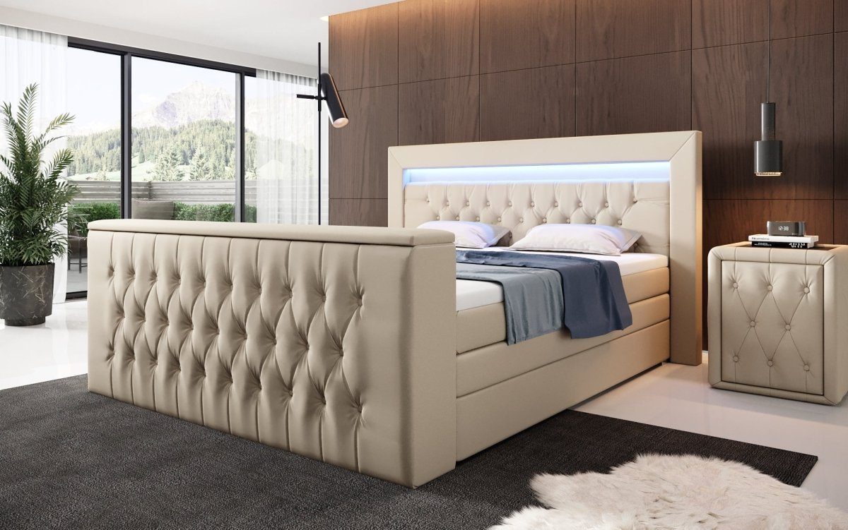 Luxusbetten24 Boxspringbett Sonino, mit TV Lift, günstig online kaufen