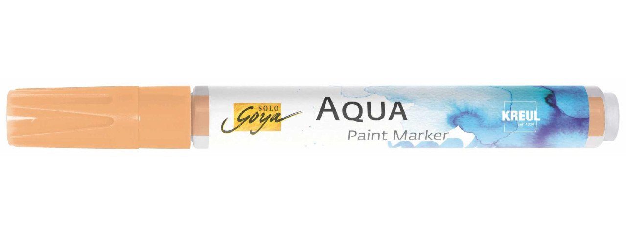 Kreul Flachpinsel Kreul Solo Goya Aqua Paint Marker roter Ocker