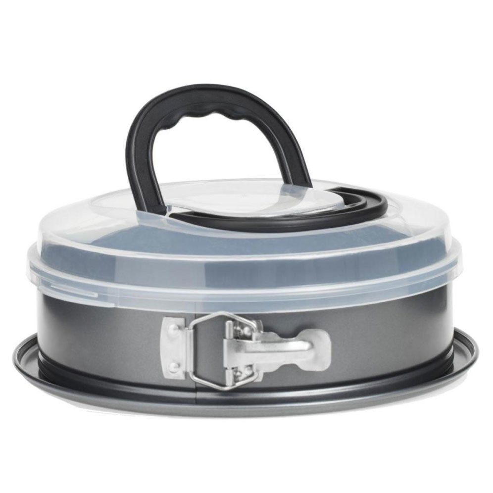 Secret de Gourmet Backform Kuchenform mit Deckel und Griff, Ø 26 cm, Metall - Secret de Gourmet, (1-teilig)