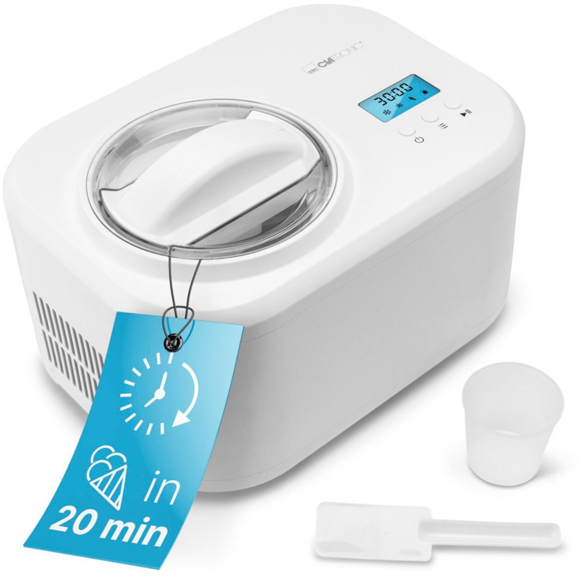 CLATRONIC Eismaschine ICM 3799 Kompressor-Eismaschine 1L