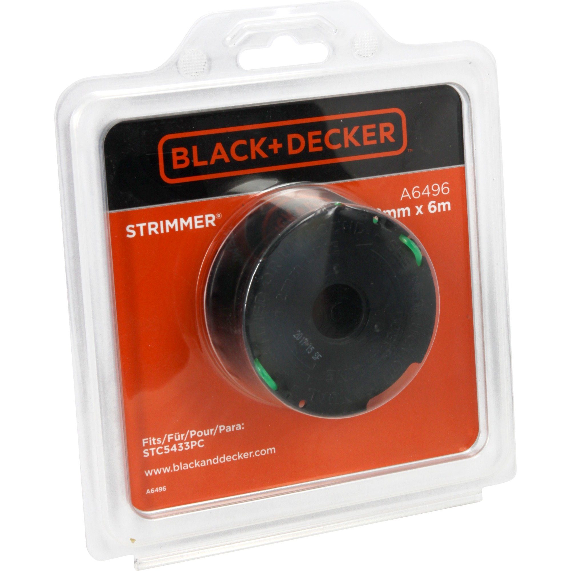 Black & Decker Elektro-Rasentrimmer BLACK+DECKER Fadenspule Dualvolt Powercommand