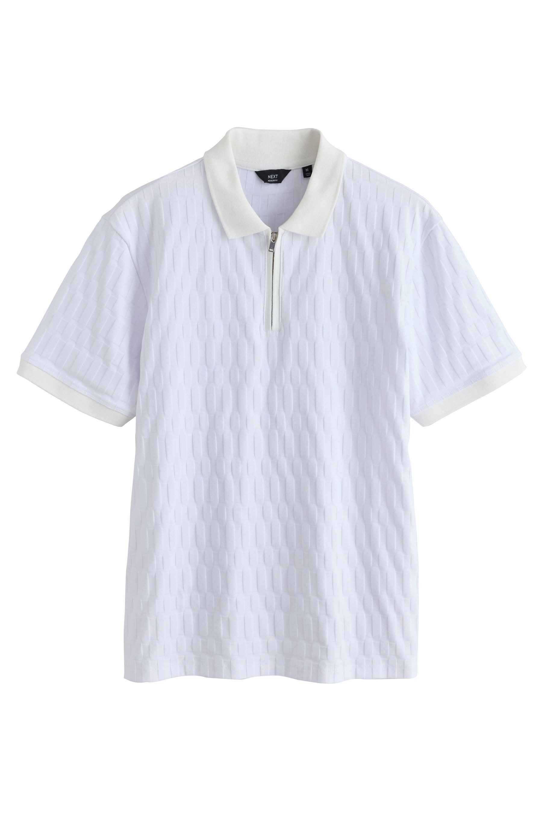 Next Poloshirt N. Premium elegantes Jacquard-Poloshirt mit RV (1-tlg)