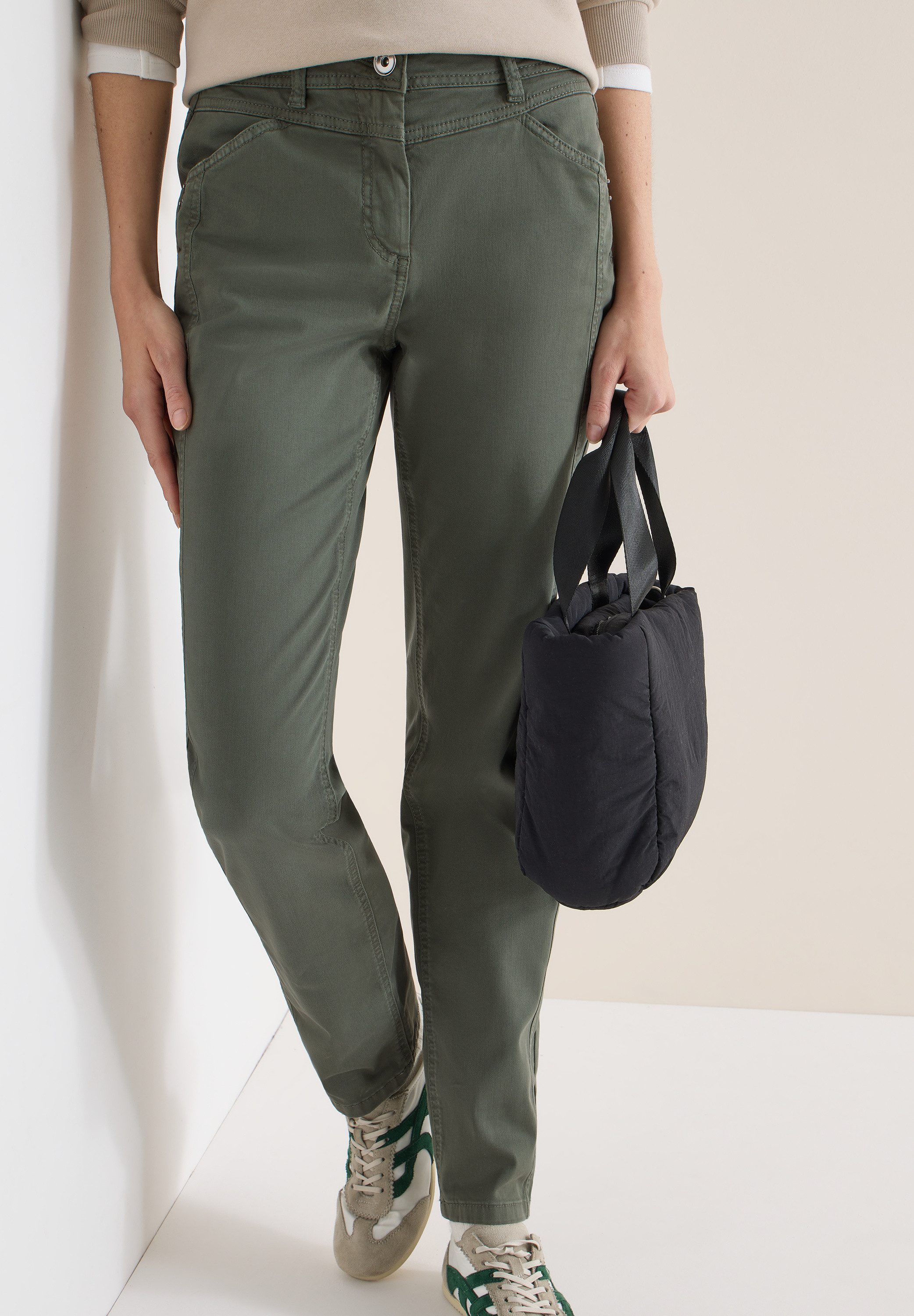 CECIL Stoffhose High Waist