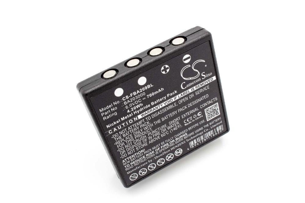 vhbw kompatibel mit HBC Spectrum A, 1, B, 2 Akku NiMH 700 mAh (6 V)