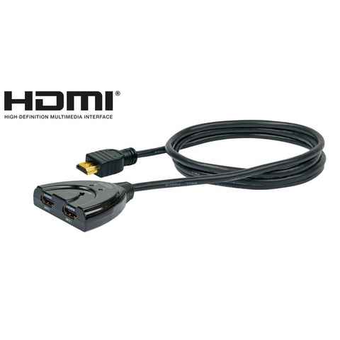 Schwaiger HDM21A 531 HDMI-Adapter HDMI Stecker zu HDMI Buchse, 70 cm, keine externe Stromversorgung nötig