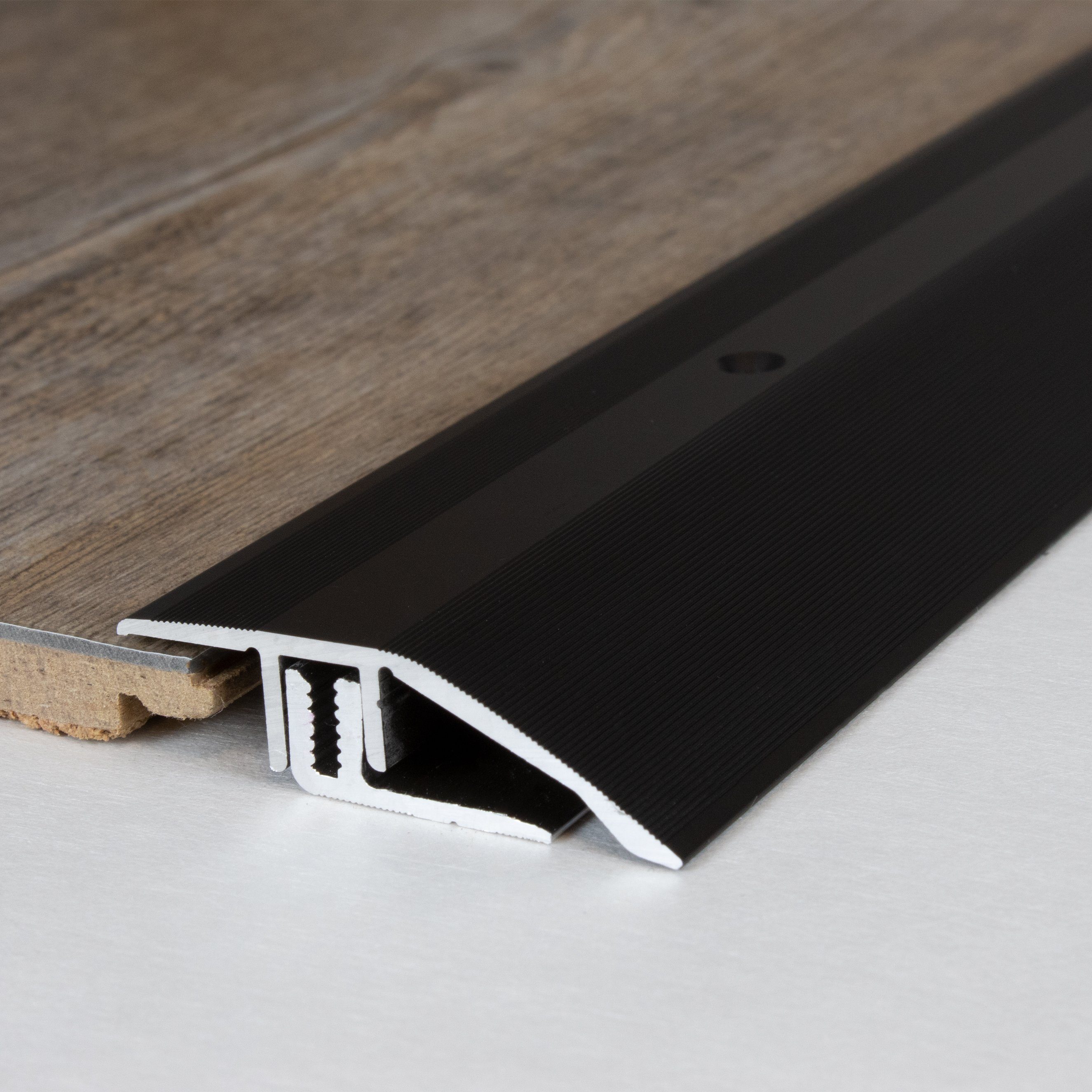 PROVISTON Anpassprofil Aluminium, 44 x 7 - 15 x 1000 mm, Bronze Dunkel, Anpassungsprofil (1-St)