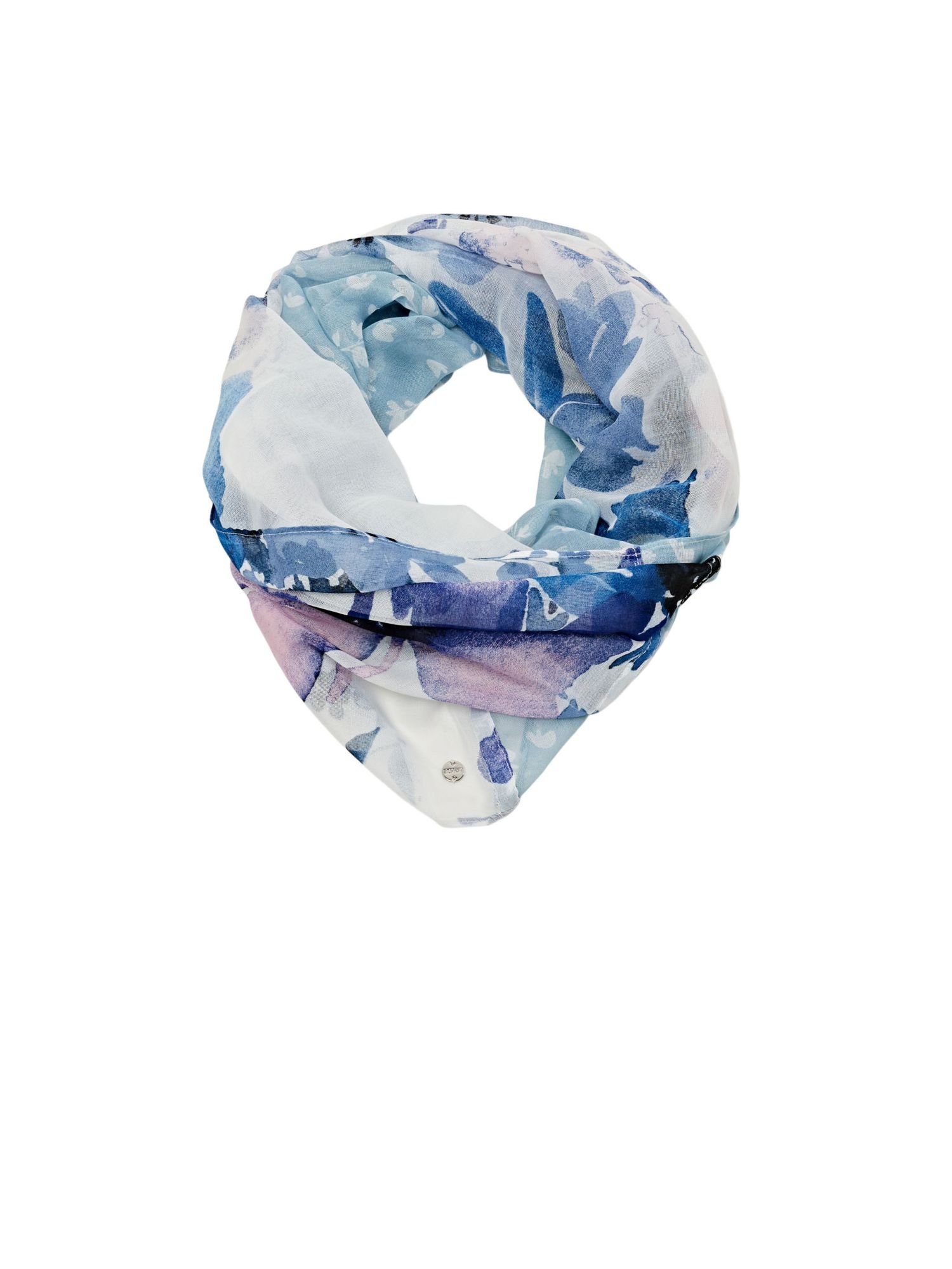 Blumen-Muster Modeschal Esprit mit PASTEL BLUE Loop-Schal