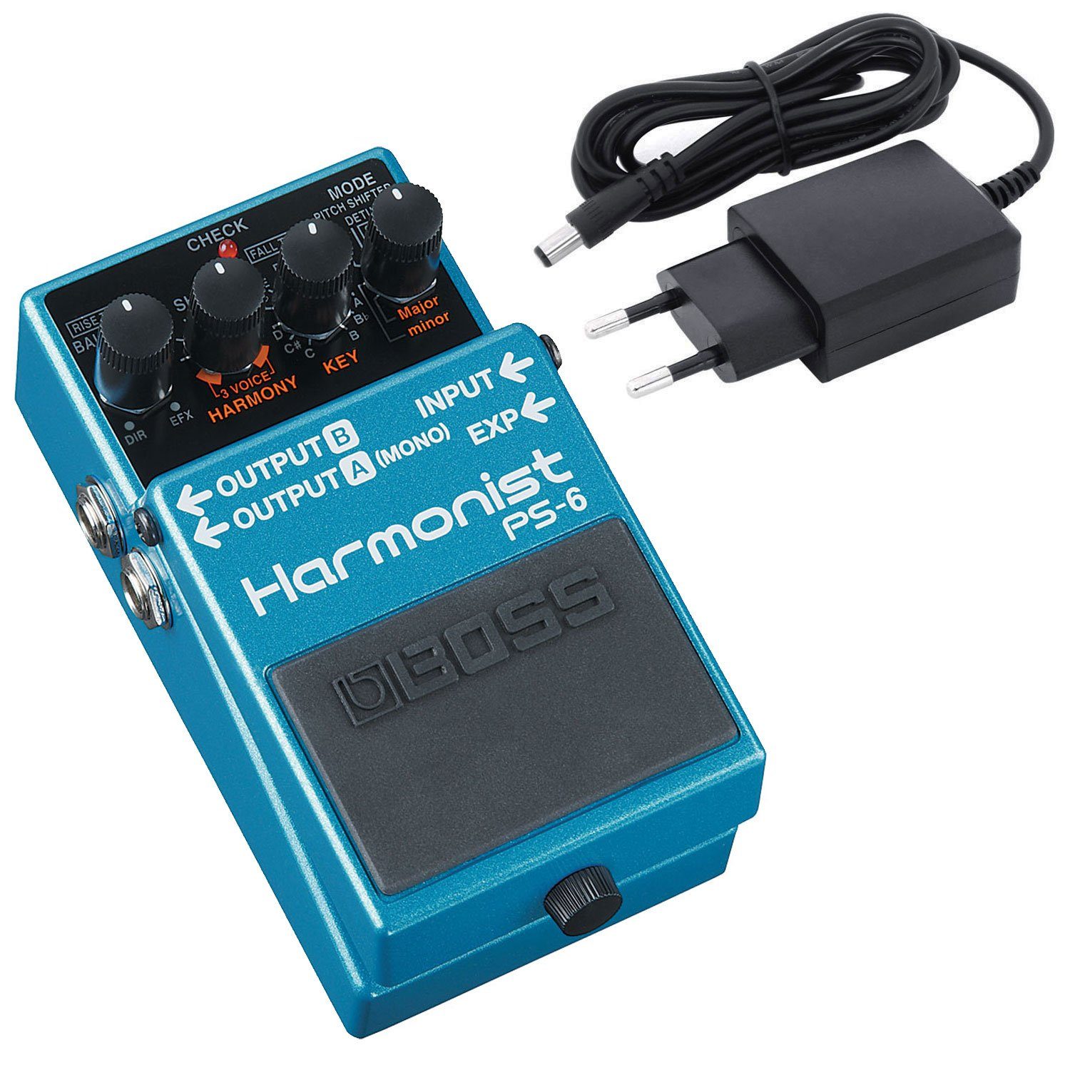 E-Gitarre Boss PS-6 Harmonist Pitch-Shifter Pedal mit Netzteil
