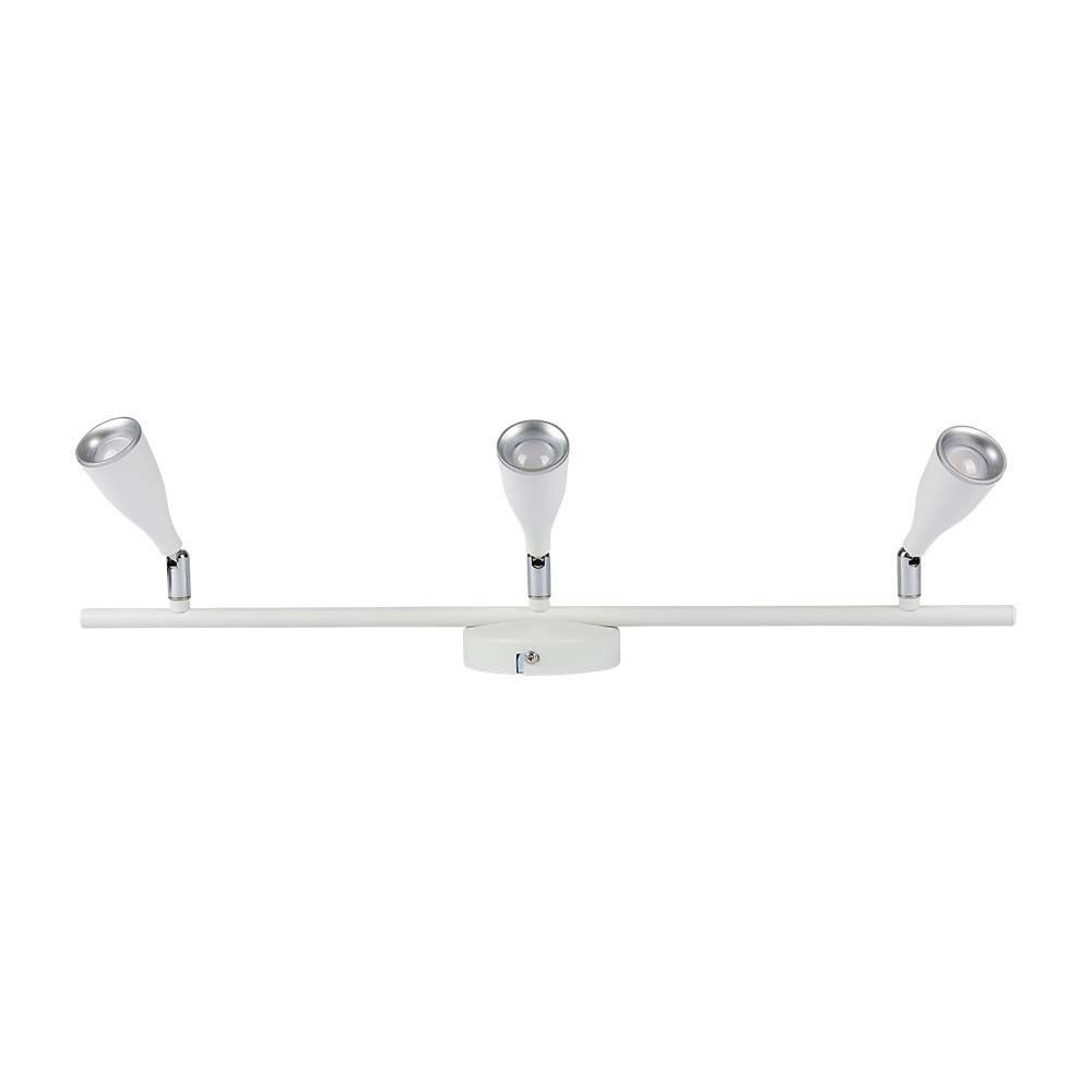 V-TAC LED Deckenleuchte, LED-Leuchtmittel fest verbaut, Neutralweiß, LED Deckenleuchte Deckenlampe Wohnzimmerleuchte 3 flammig L 60 cm