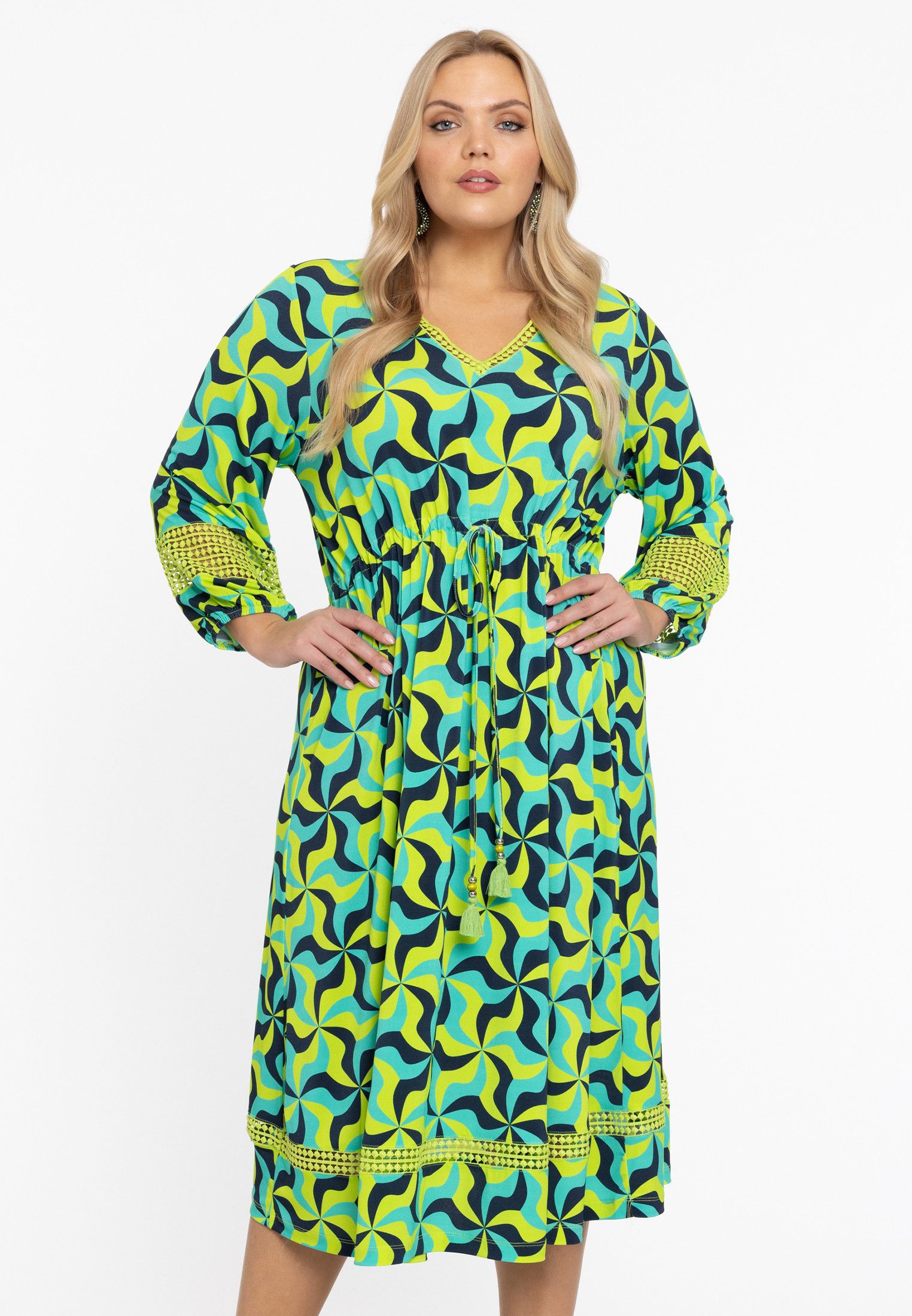 A-Linien-Kleid Damen Kleid Große Größen