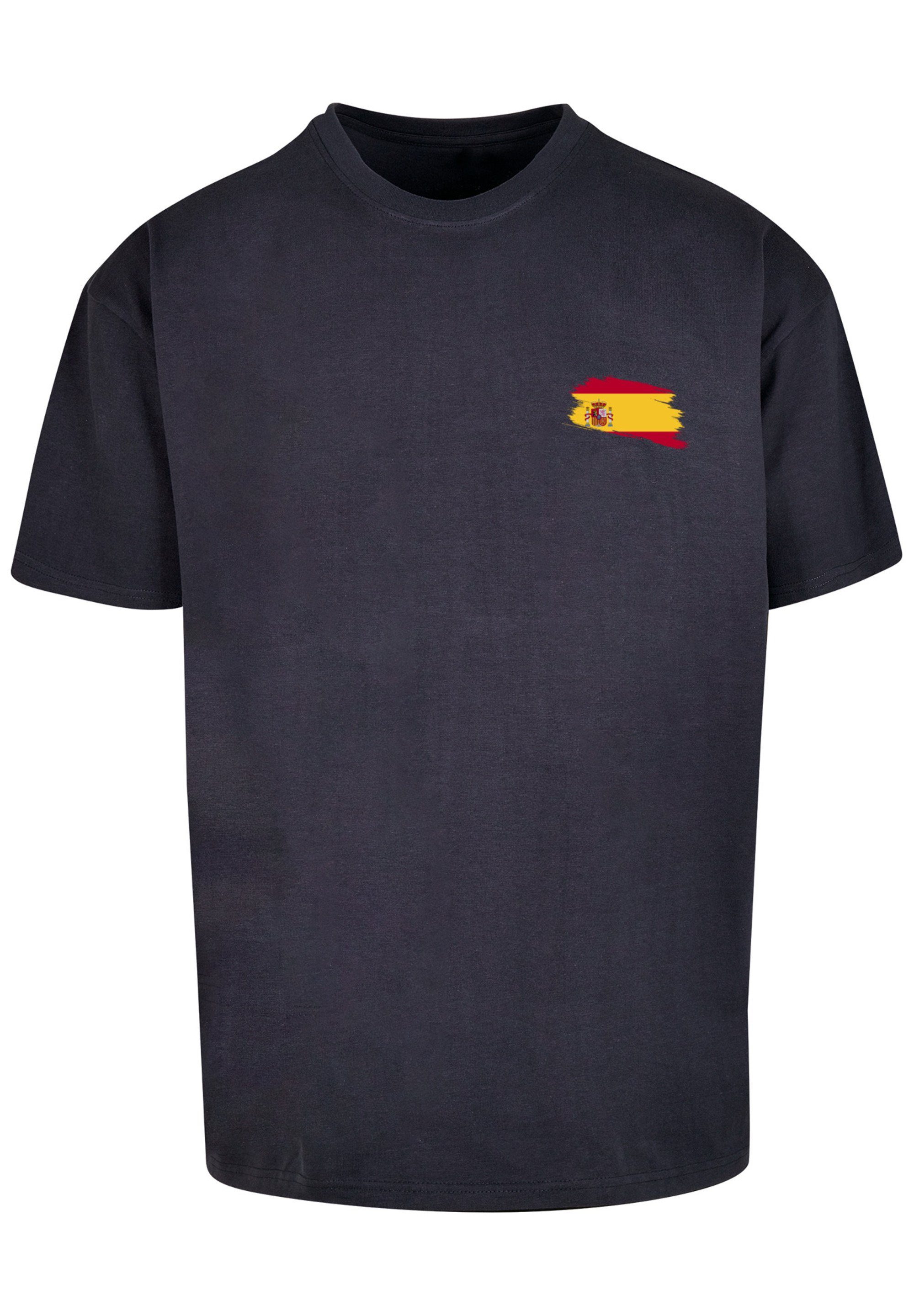 F4NT4STIC T-Shirt navy Flagge Spain Spanien Print