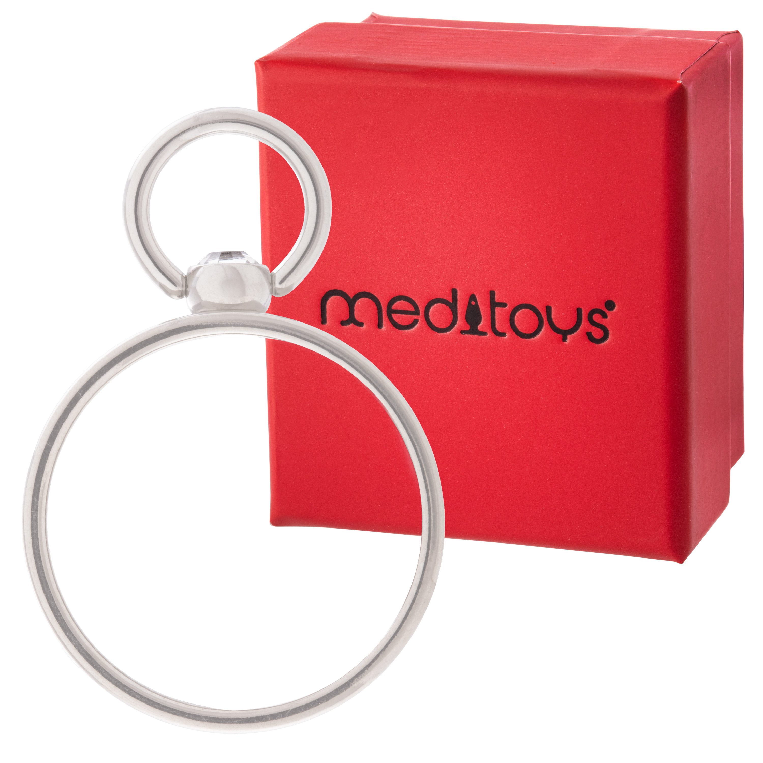meditoys Fingerring meditoys - 'Ring der O' mit Original geschl. Kristall – Bild 4 von 5