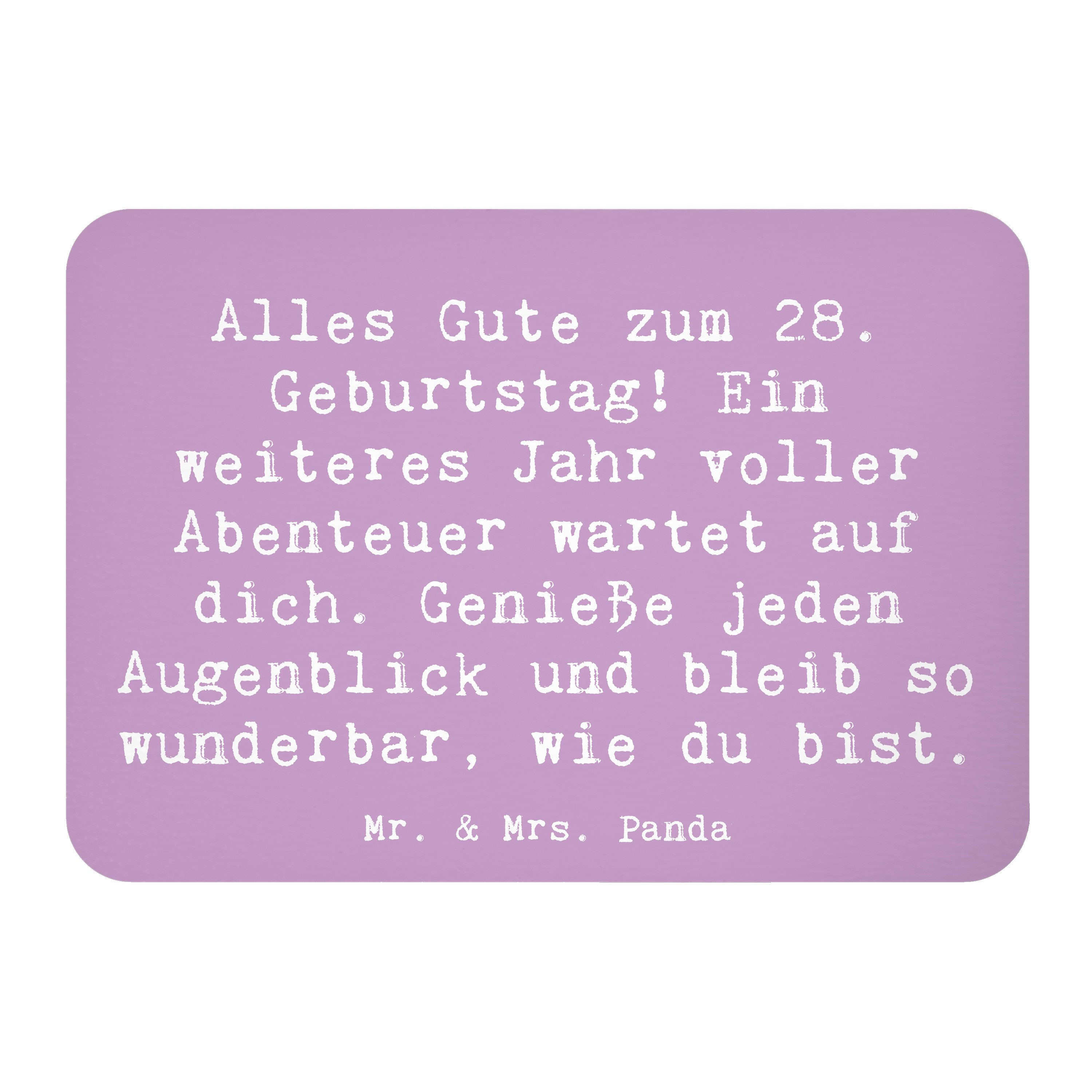 Magnet Spruch 28. Geburtstag - Lavendeltraum - Geschenk, genieße jeden Augen