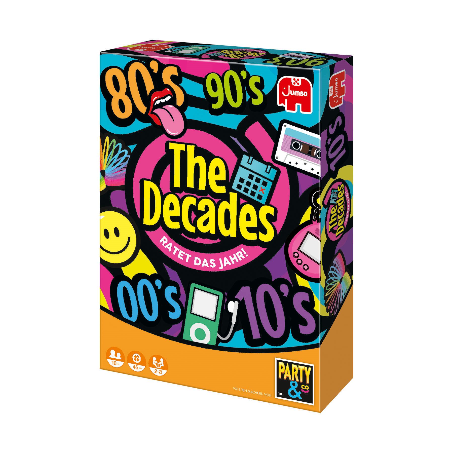 Jumbo Spiele Spiel Jumbo Spiele 19830 The Decades, Quizspiel, The Decades, Quizspiel, Made in Europe