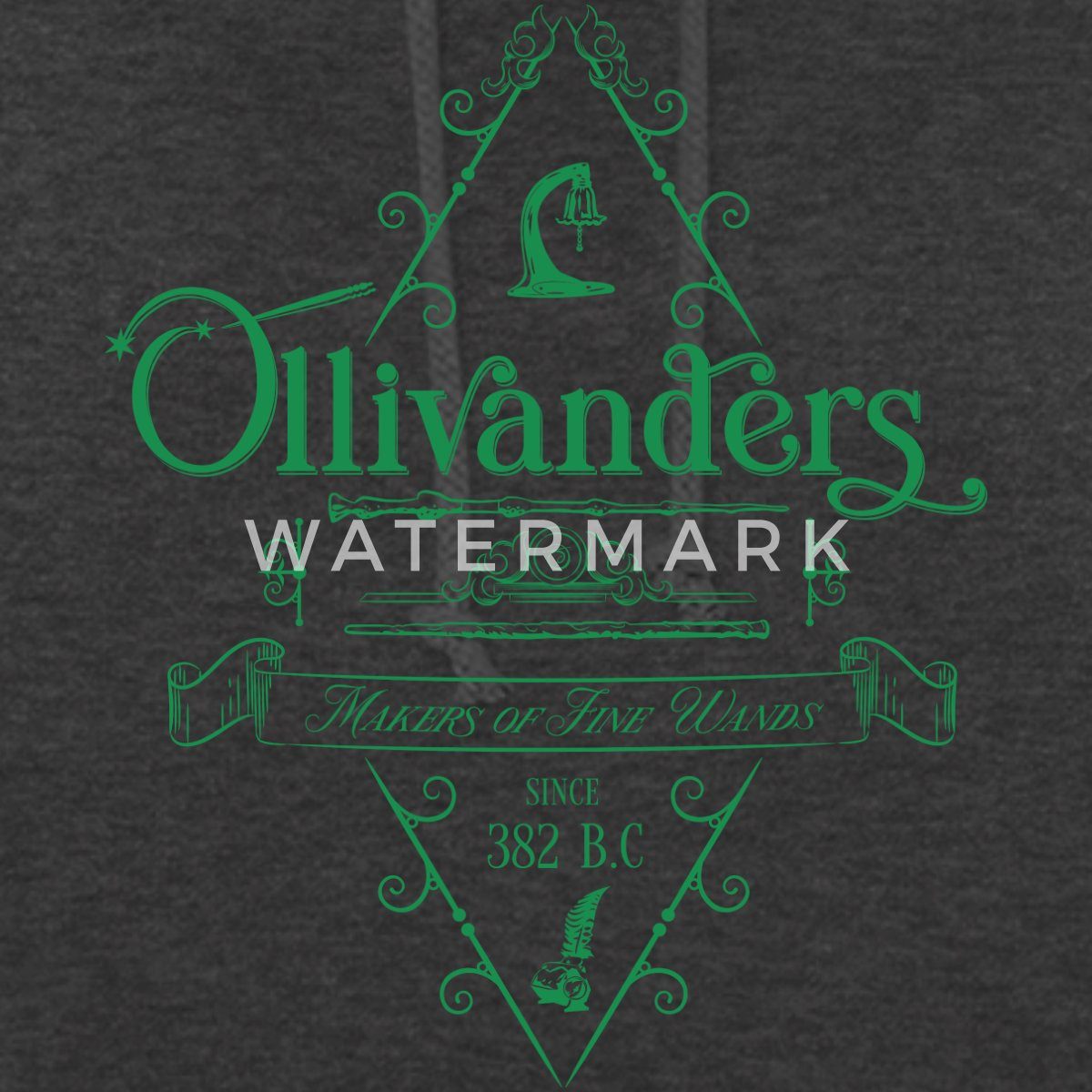 Spreadshirt Hoodie Harry Potter Ollivanders Geschäft Grünes Logo Damen Hoodie (1-tlg)