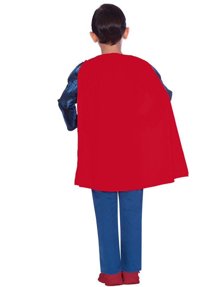 Amscan Kostüm Superman Kostüm für Jungen - Rot Blau, DC Super Heroes Kinderkostüm