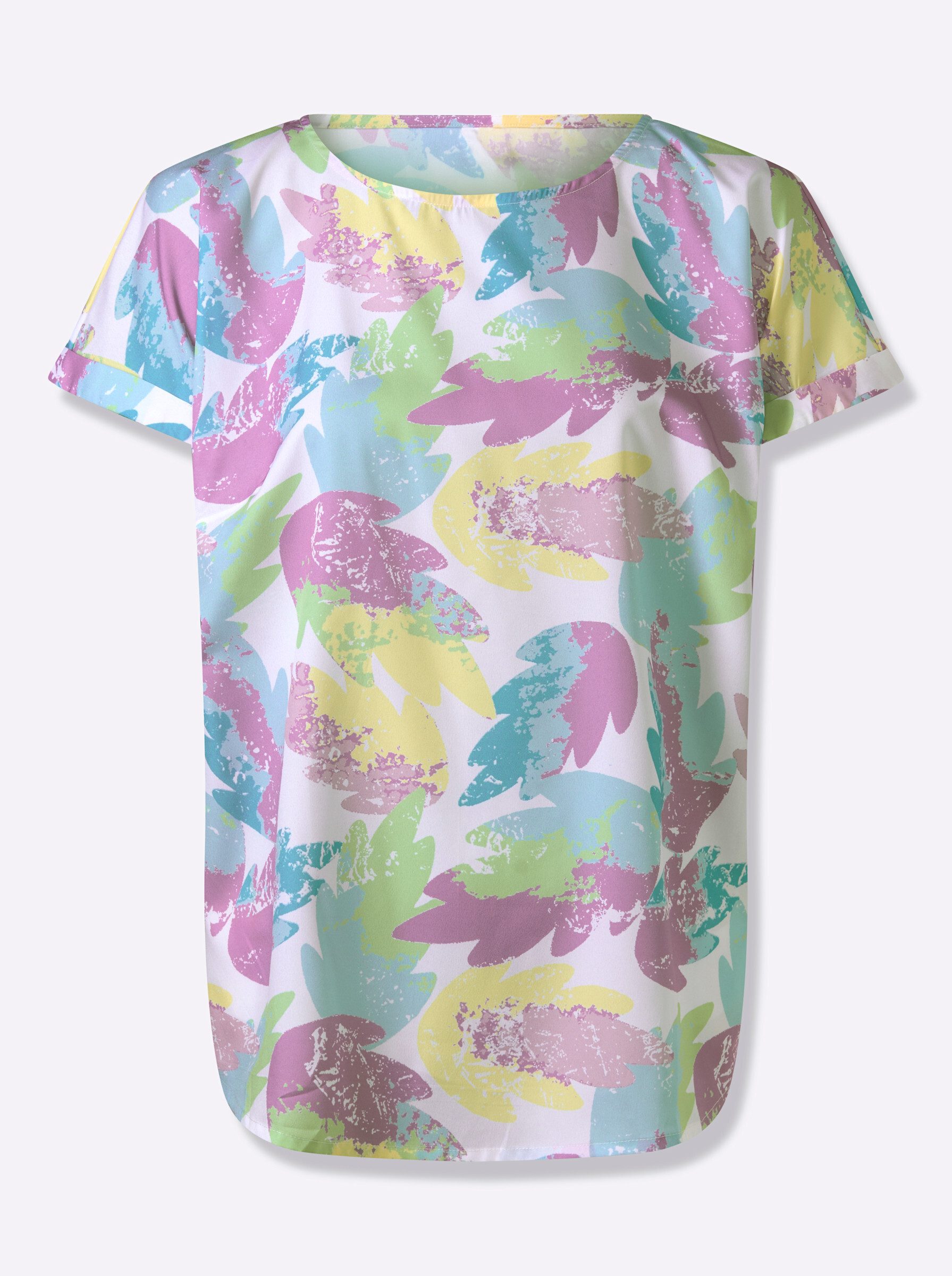 Sieh an! Klassische Bluse Schlupfbluse Kurzarm