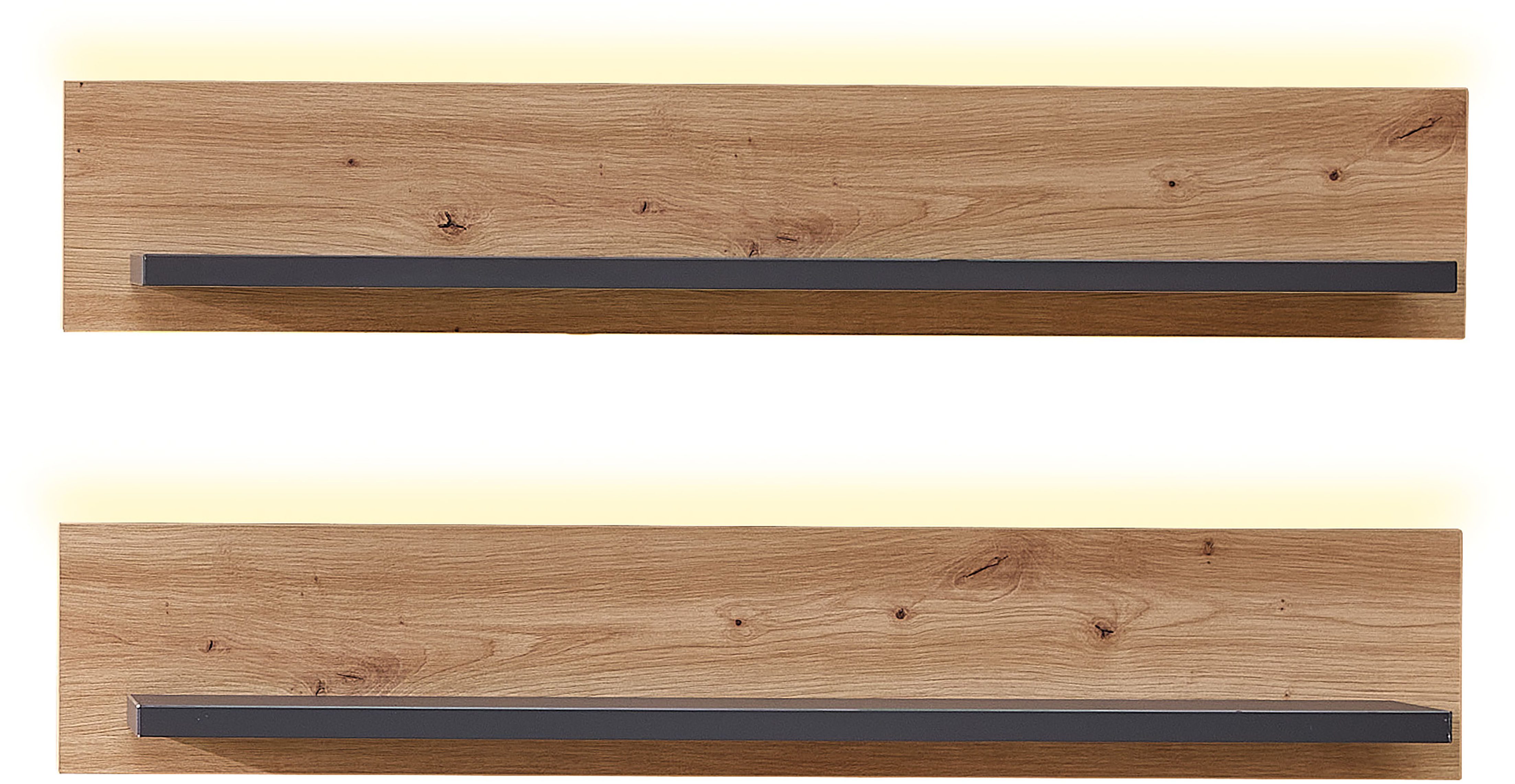 Innostyle Wandboard Memphis 2er Set Wandboard, 100x15x23cm (B/H/T), LED-Beleuchtung