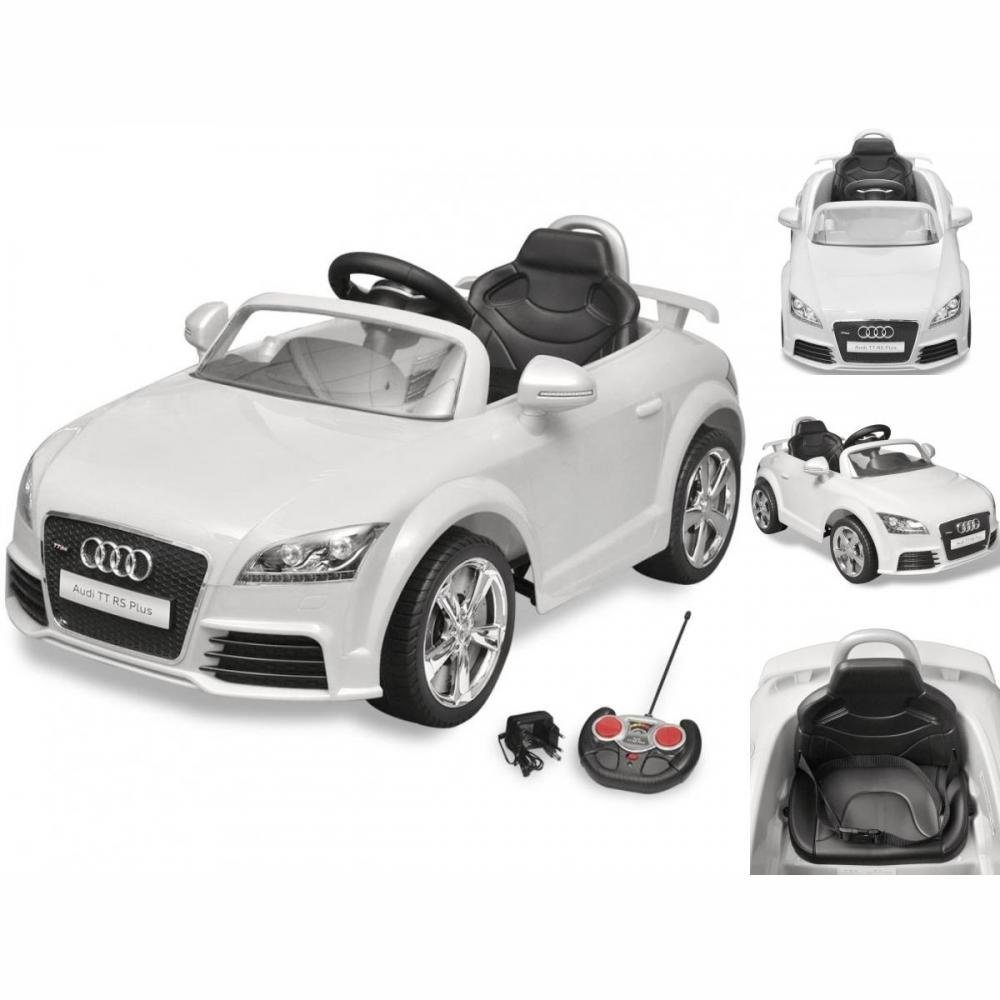 vidaXL Elektro-Kinderauto Kinderfahrzeug Auto Elektroauto Kinderauto Audi TT RS mit Fernsteuerun Weiß | Elektro-Autos