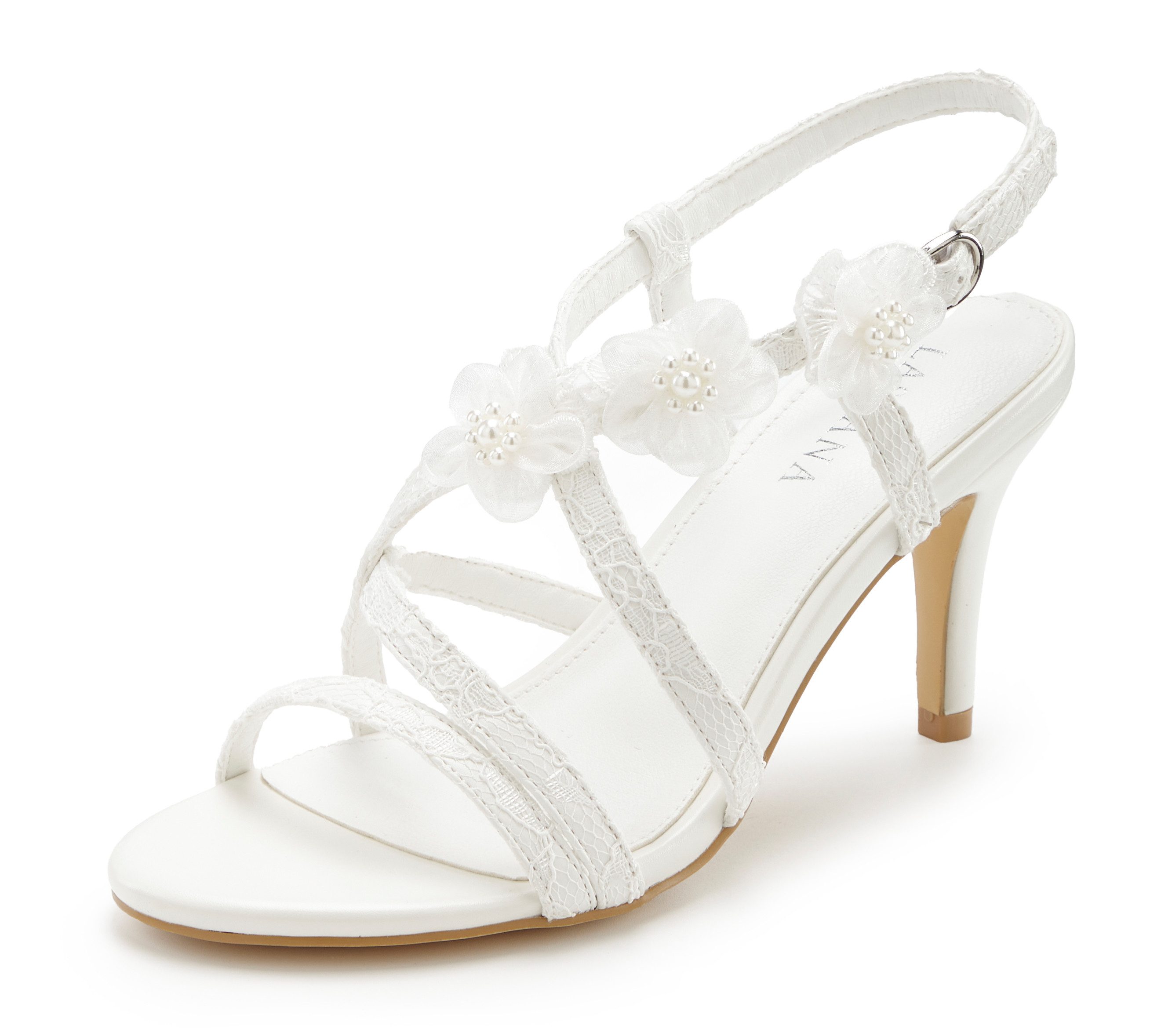 LASCANA Riemchenschuh mit Absatz, High-Heel-Sandalette Romantische Sandalet günstig online kaufen