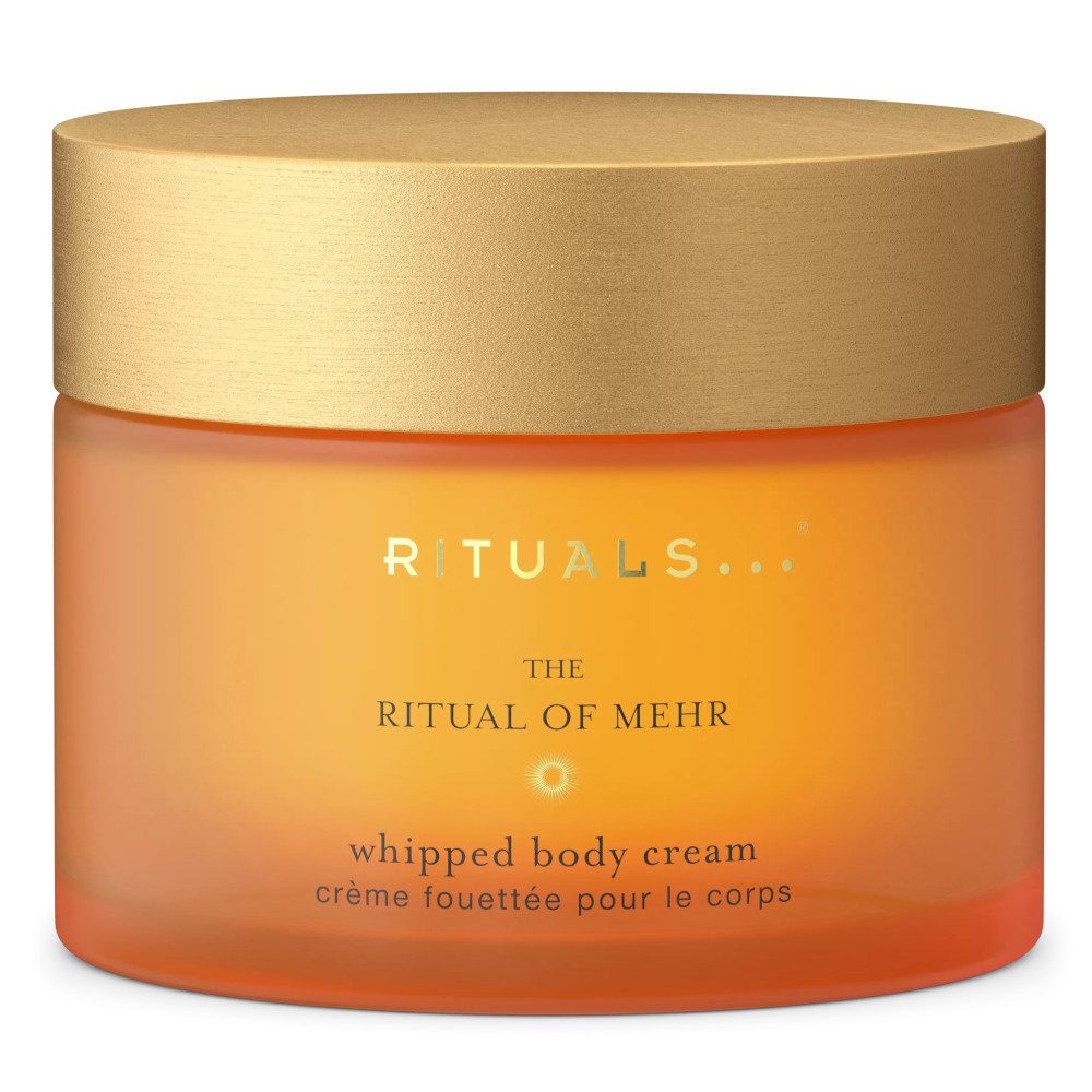 Rituals Körpercreme The Ritual of Mehr Whipped Body Cream – 220 ml, Glas, 1-tlg., Whipped Body Cream mit 48 h Pflege, energisierendem Duft & Refill-Glas