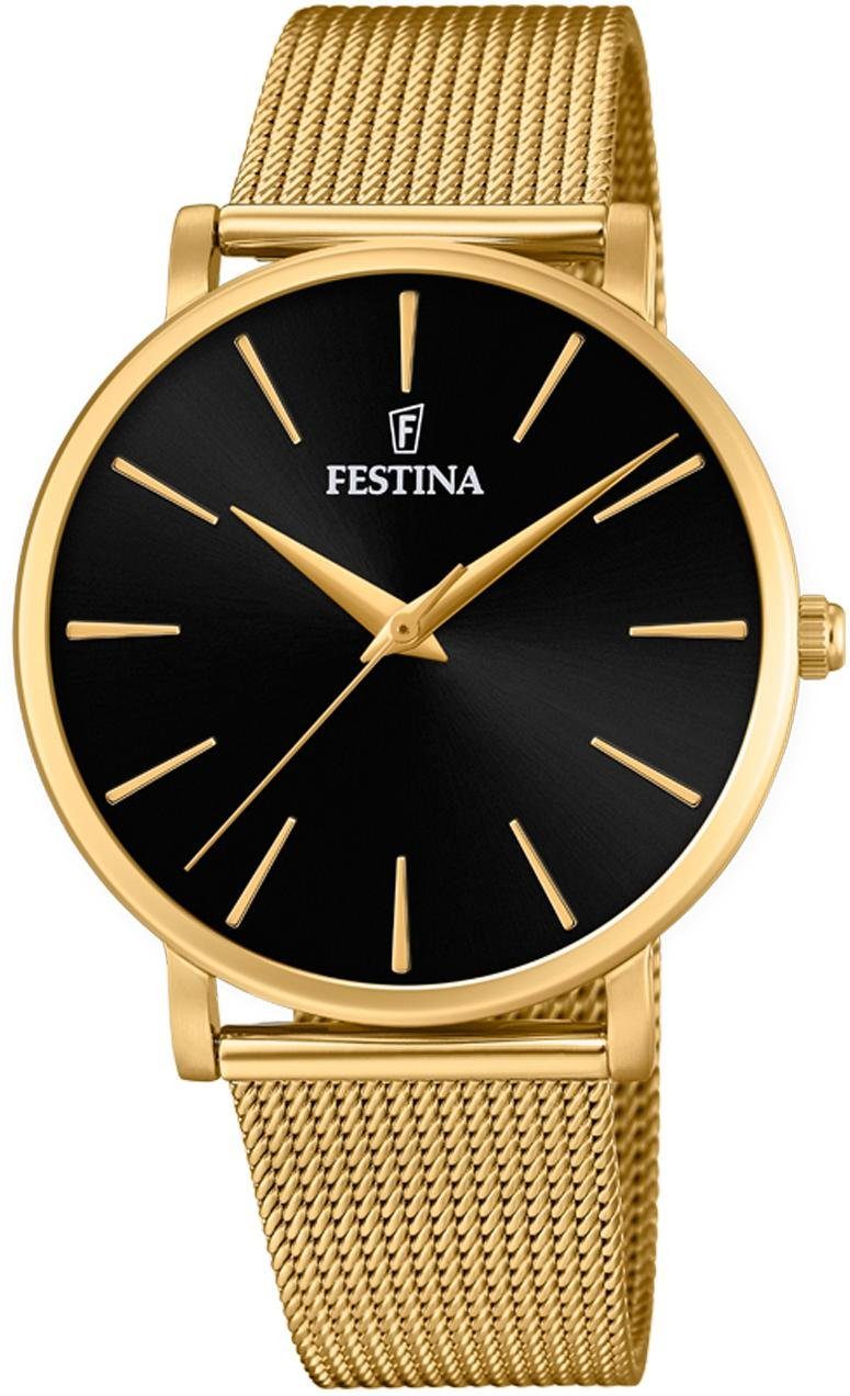 Festina Quarzuhr Ladies Classic F20476/2, Armbanduhr, Damenuhr, Edelstahlar günstig online kaufen