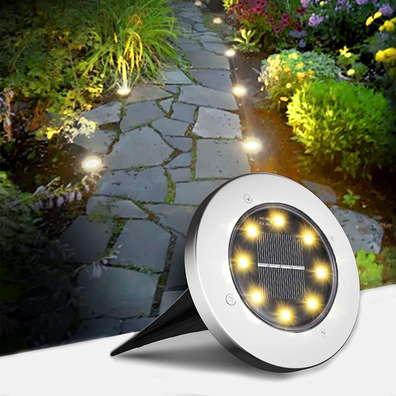 oyajia LED Solarleuchte 8er Set LED günstig online kaufen