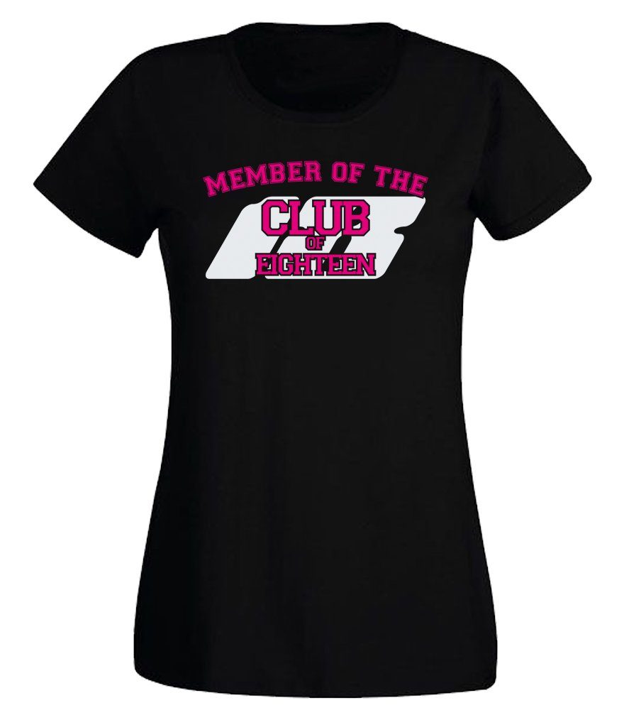 G-graphics T-Shirt Damen T-Shirt - 18 – Member of the Club of Eighteen zum günstig online kaufen