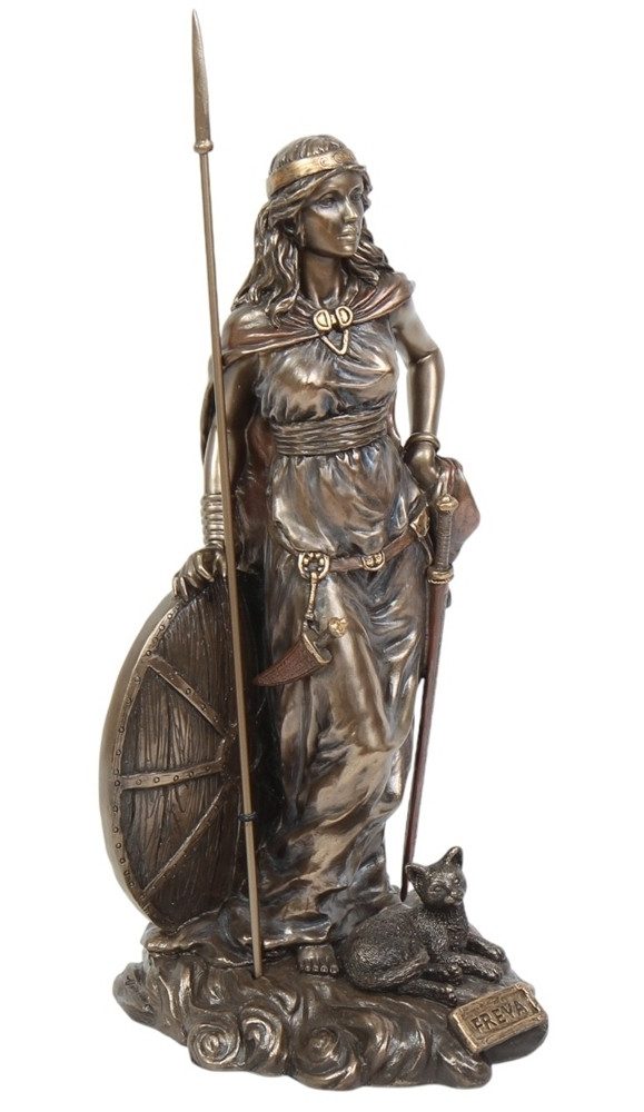 Parastone Dekofigur Statue Freya H 33 cm Skulptur Nordische Göttin mit Speer Mythologie