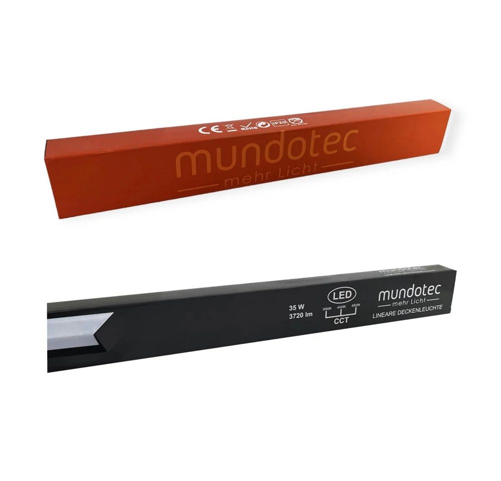 Mundotec LED Deckenleuchte LED Lineare Deckenleuchte 35W IP20 CCT 3000K/4000K/6500K 120cm – Bild 2 von 5