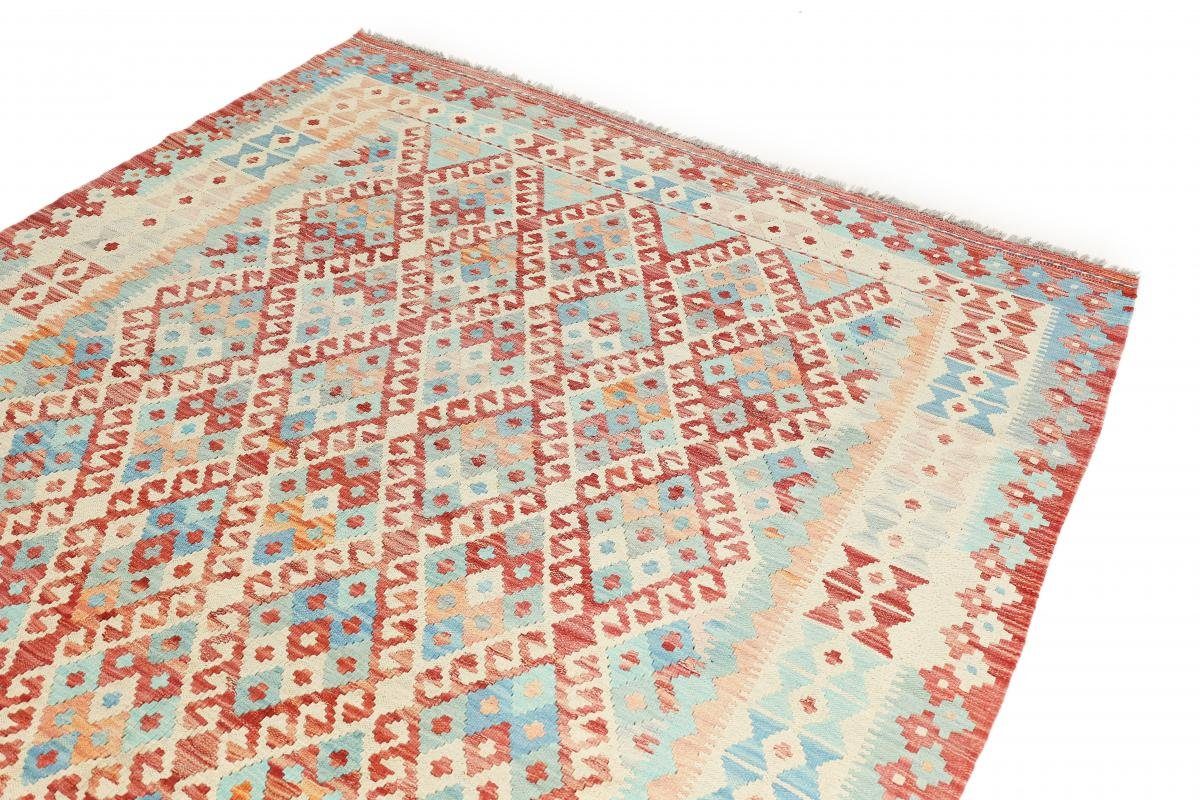 mm Trading, Kelim Afghan Handgewebter Höhe: Orientteppich rechteckig, Orientteppich, 165x195 Nain Moderner 3 Heritage