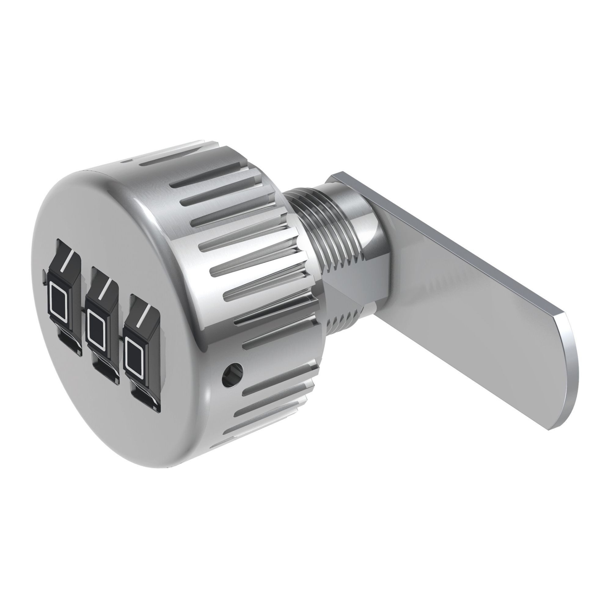 BASI Schließzylinder Hebelschloss, (Packung, 1-St), Zahlenkombination 3-stelliger, Ideal für Spinde, universal, 1 Stück