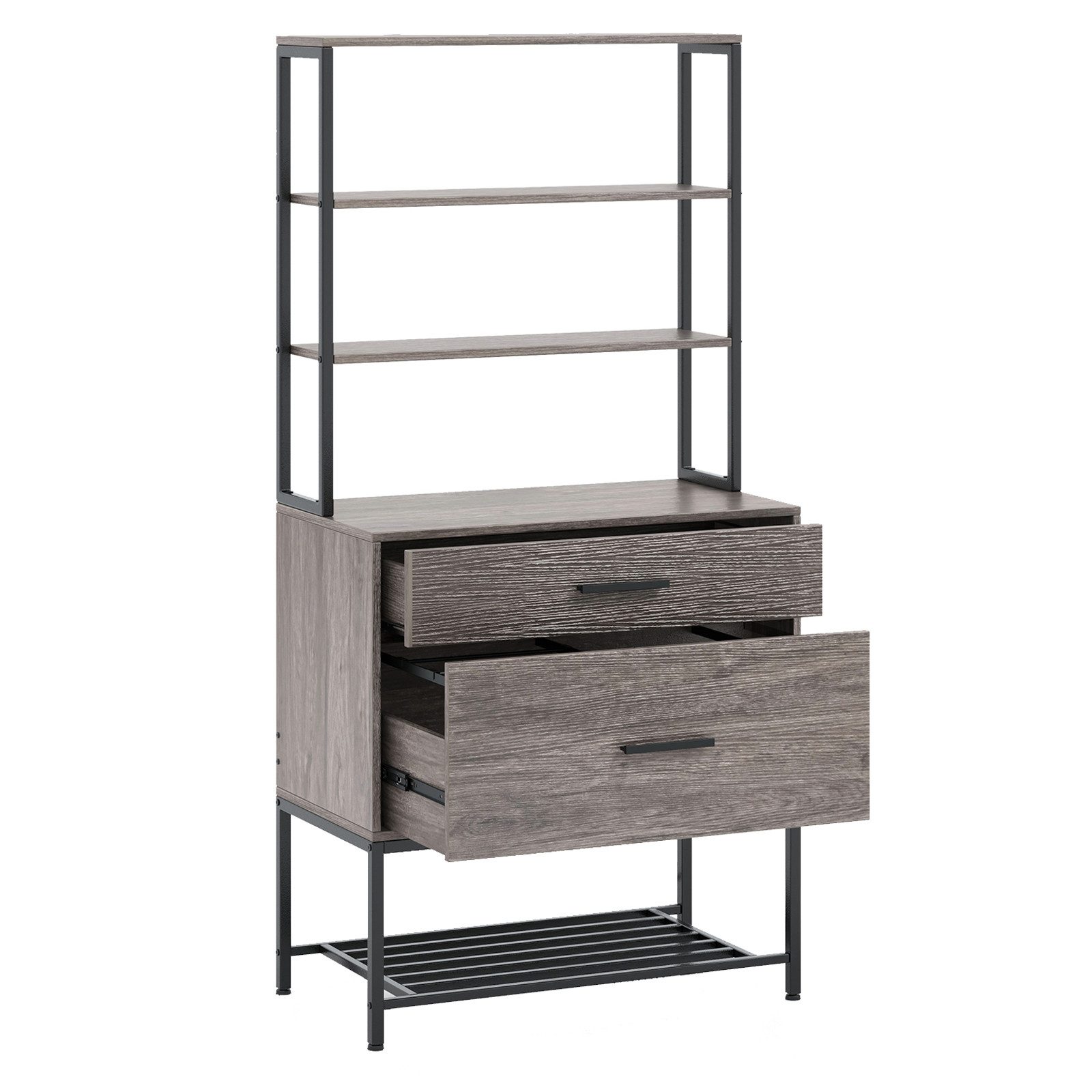 KOMFOTTEU Aktenschrank Standregal Druckerständer Bücherregal mit günstig online kaufen