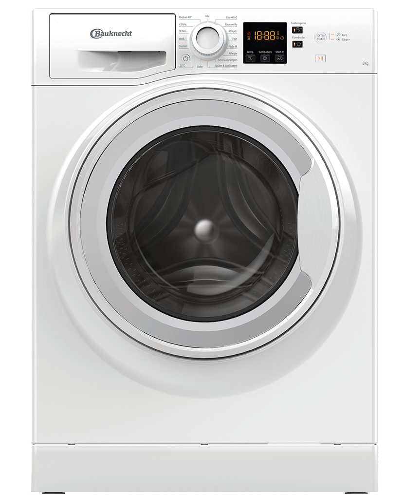 BAUKNECHT Waschmaschine BPW 814 B, 8 kg, 1351 U/min, Mehrfachwasserschutz+,  Digital Motion-Technologie