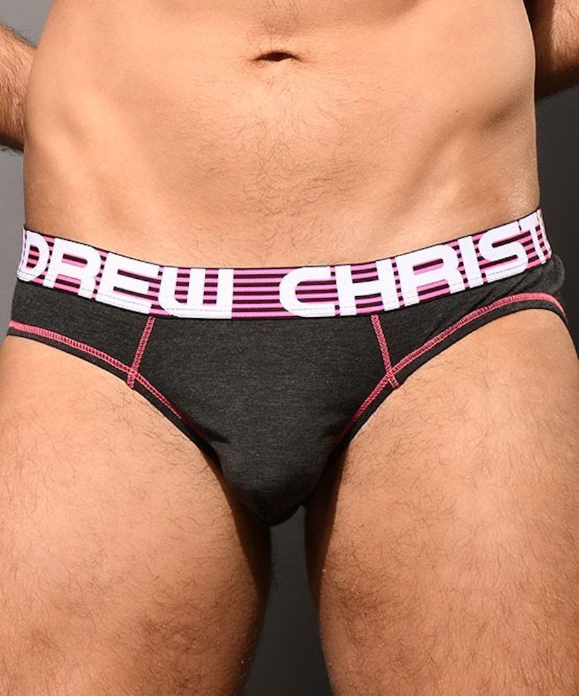 Andrew Christian Slip ALMOST NAKED® Hang-Free Brief charcoal